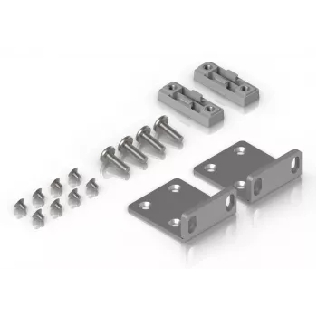 Kit di montaggio Ubiquiti UACC-Rack-Ear-1U grigio acciaio zincato