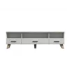 Cama supporto TV LOTTA 180cm bianco + rovere sonoma