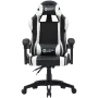 Sedia gaming CANYON Core SGCH2 — nero/bianco, design ergonomico, regolabile in altezza