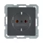 Presa tipo F berker 47436086 — 16 A, 250 V, antracite, corpo in duroplast