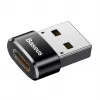 Adattatore convertitore Baseus da connettore maschio USB a connettore femmina Type-C nero