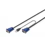 Cavo KVM USB Digitus DS-19232 3m PS/2