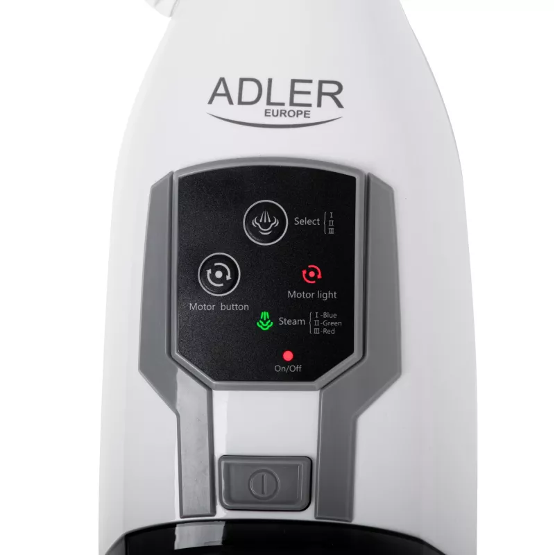 Adler AD 7052 mocio a vapore rotante bianco
