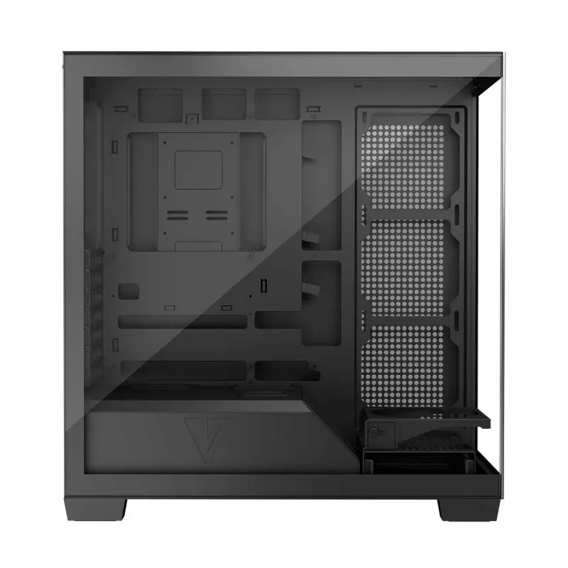 Case PC MODECOM Volcano Stellar NF ATX Midi Tower, vetro temperato, nero, supporta ATX/micro ATX, GPU fino a 420 mm, dissipatore CPU 175 mm