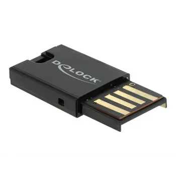 Lettore di schede DeLOCK USB 2.0 nero Micro SD MicroSDHC MicroSDXC 480 Mbit/s