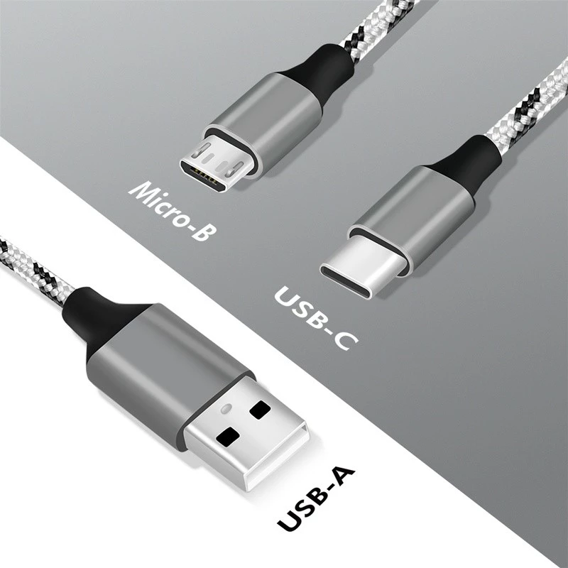 LogiLink CU0202 cavo USB USB 2.0 1,2 m USB A USB C/Micro-USB A grigio
