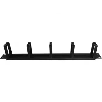Alantec PK048 1U 19 organizzatore cavi con passaggio spazzolato, 5 supporti in plastica