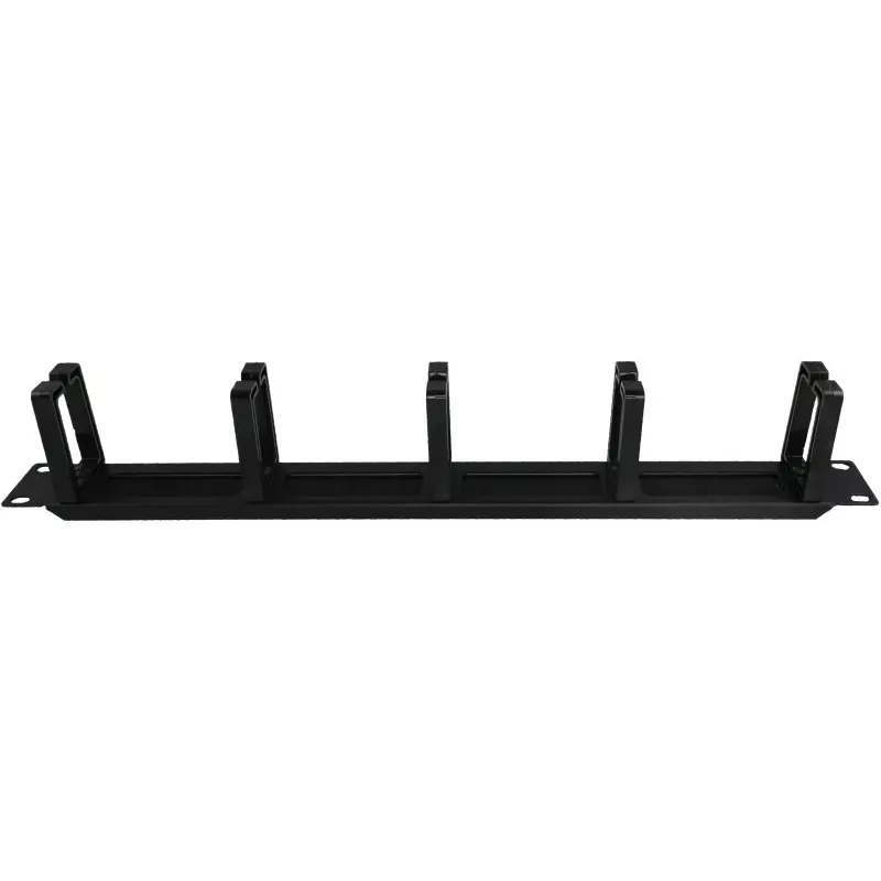 Alantec PK048 1U 19 organizzatore cavi con passaggio spazzolato, 5 supporti in plastica