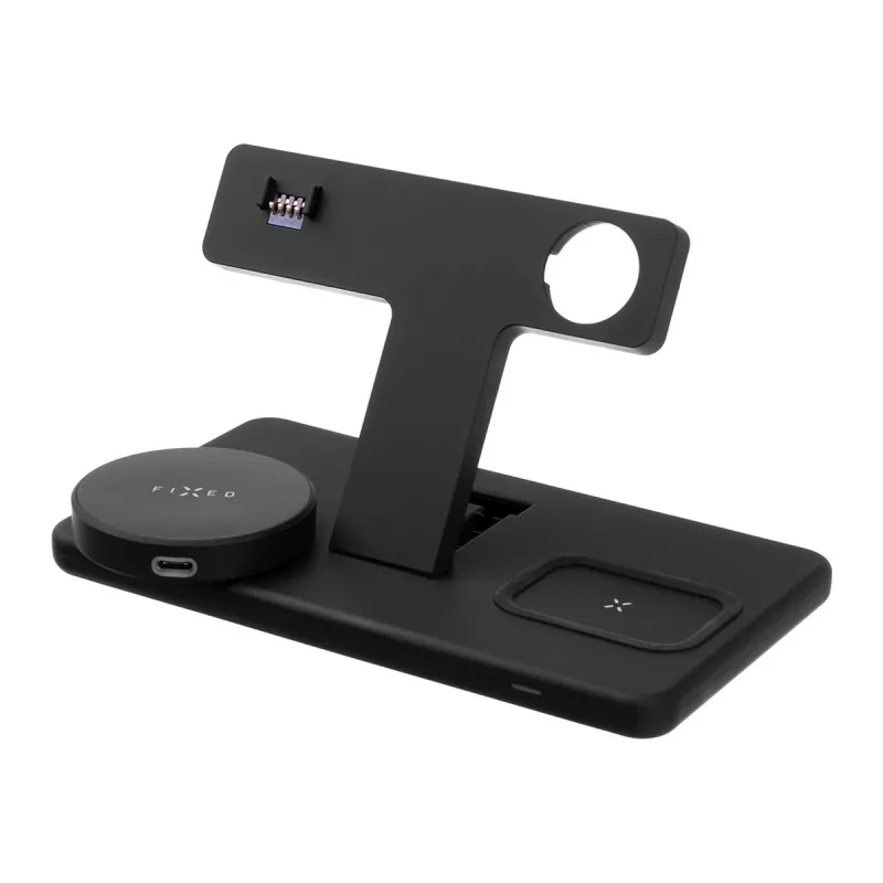 Fixed | MagPowerstation stazione di ricarica wireless 3-in-1 con supporto MagSafe | FIXMPOS-BK | nero
