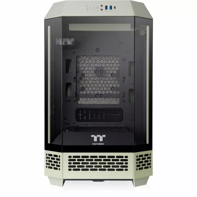 The Tower 250, case tower verde chiaro, vetro temperato