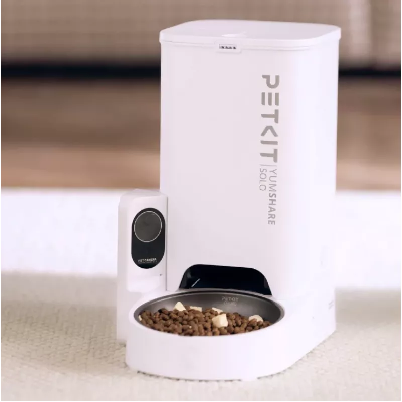 Distributore automatico di cibo PETKIT P571 con telecamera, capacità 3 l, bianco