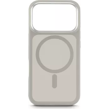 Custodia Hybrid White Diamonds per iPhone 17 Pro — color sabbia, guscio ibrido protettivo