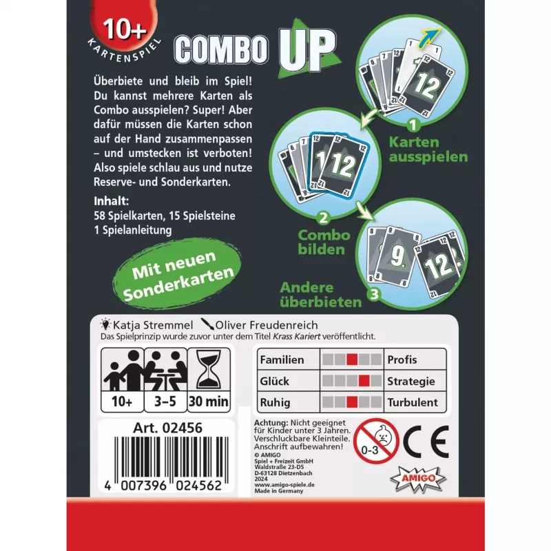 Combo Up, gioco di carte