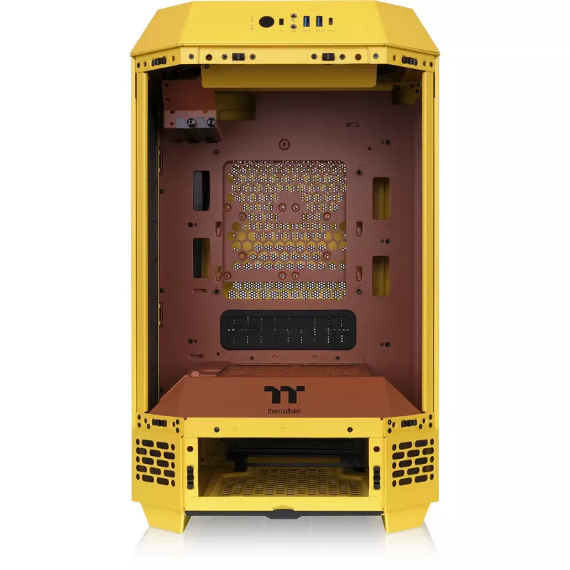Case Mini Tower THERMALTAKE The Tower 250 Butter Caramel — microATX/Mini-ITX, supporto ATX, case compatto