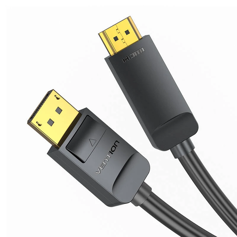 Adattatore cavo DisplayPort a HDMI Vention HAGBH, 2 m, nero, diametro 7 mm