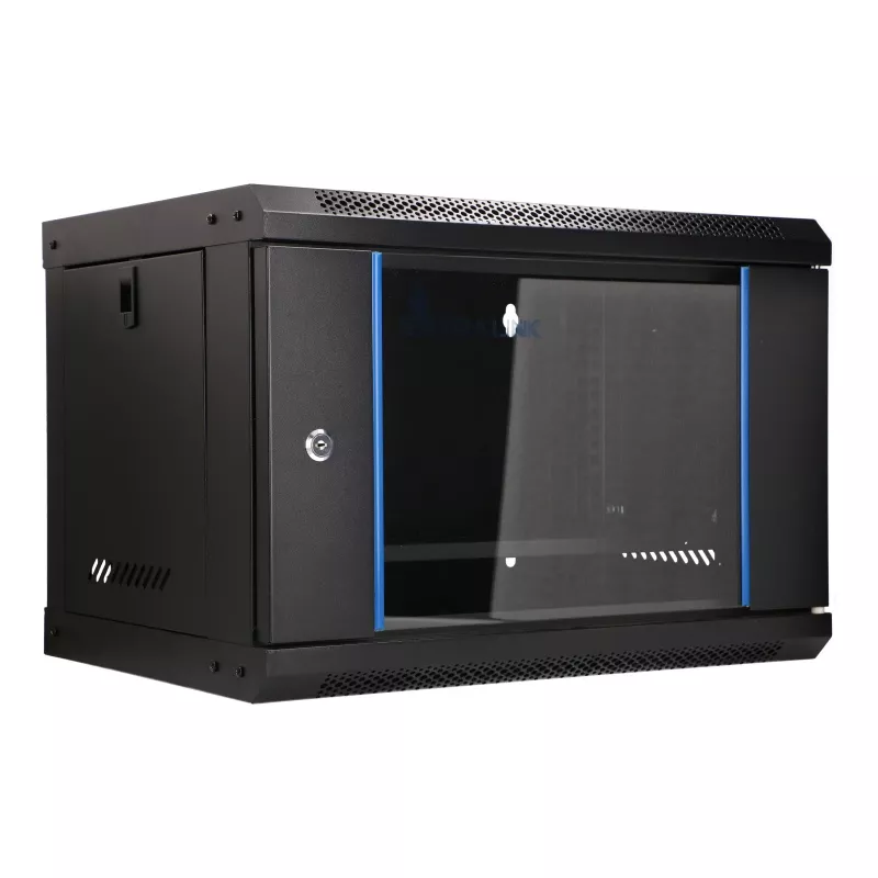 EXTRALINK LITE 6U 530X400 armadio rack a parete nero con ripiano