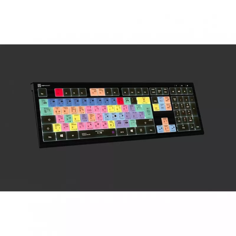 Logickeyboard Adobe Premiere Pro CC ASTRA 2 tastiera retroilluminata tedesco (LKB-PPROCC-A2PC-DE)