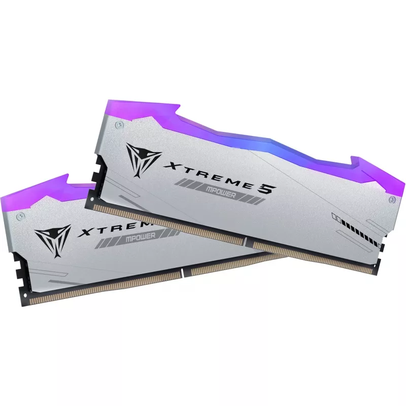 Patriot Viper Gaming RGB XTREME 5 DDR5-6000 RAM, CL 30, Intel XMP 3.0 - 32GB Dual-Kit, argento
