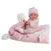 Bambola 73860 bambola neonata Nica su coperta rosa 38 cm Llorens