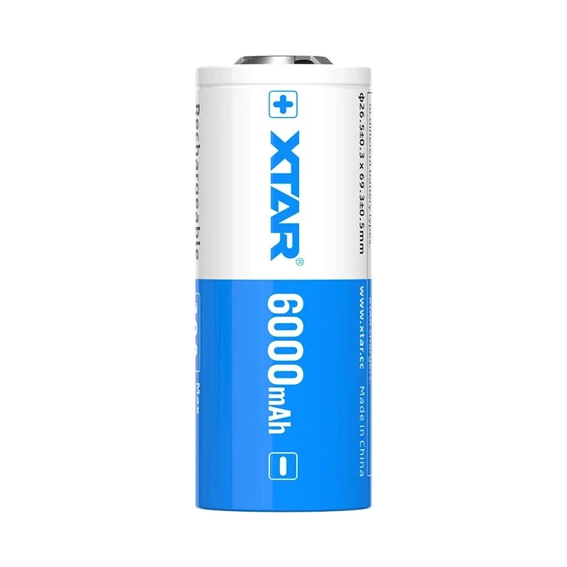 Batteria ricaricabile 26650 3,6V Li-Ion 6000 mAh