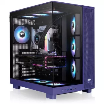 View 380 XL TG ARGB, case tower viola, vetro temperato x 2