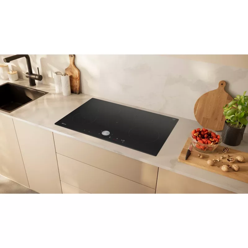 Neff N 90 nero da incasso 80 cm piano cottura a induzione con 5 zone