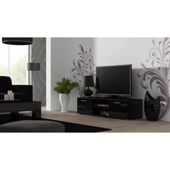 Cama supporto TV SOHO 140 nero/nero lucido