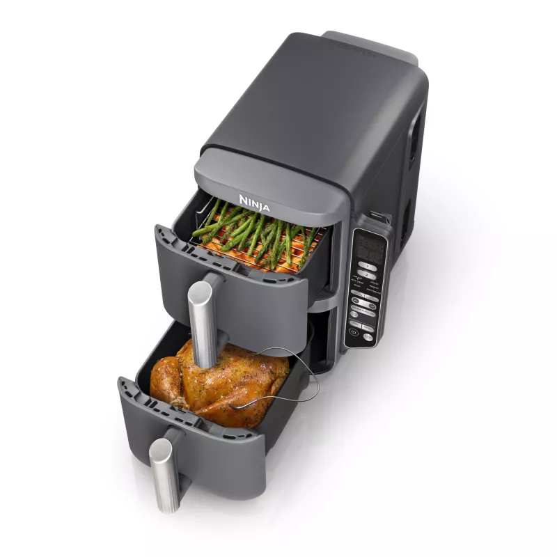 Ninja Double Stack XL friggitrice ad aria 2 scomparti con sonda di temperatura SmartCook 9,5 L SL451EU