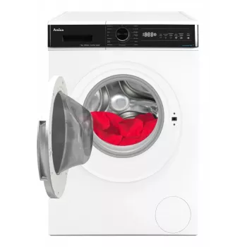 Lavatrice freestanding AMICA WA3S712BLiSHB, 7 kg, 1200 giri/min, 2100 W, display LED, oblò nero