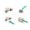 Modulo Keystone DeLOCK 88119 piatto bianco RJ-45 10 pz
