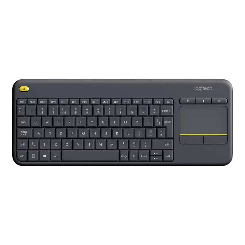 Logitech Wireless Touch Keyboard K400 Plus Mini QWERTZ nero