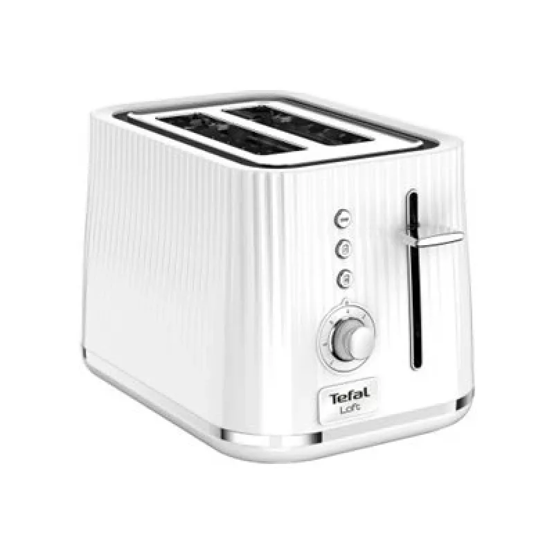 Tefal Loft TT7611 7 2 fette cromato, bianco