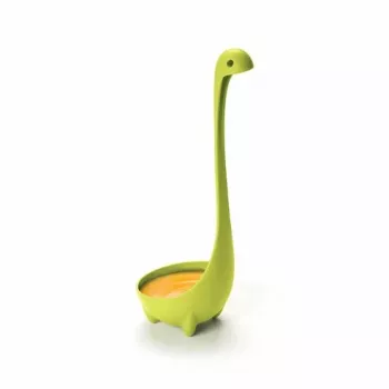 Mestolo Ototo Design Nessie verde lunghezza 80 mm larghezza 88,9 mm altezza 243,8 mm