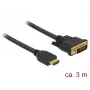 Adattatore cavo video DeLOCK 85655 3 m HDMI Type-A DVI nero