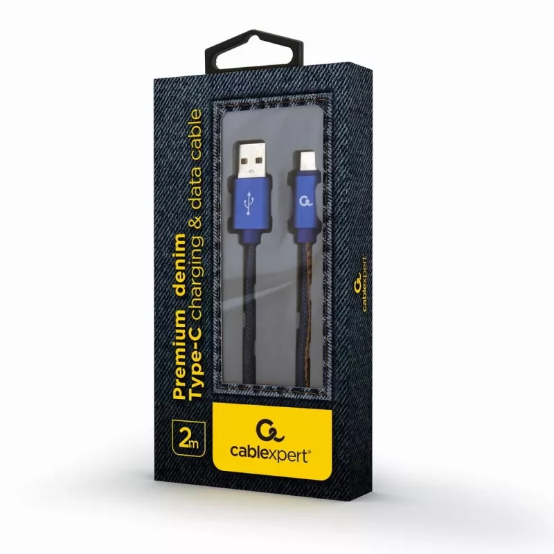 Cavo USB 2.0 GEMBIRD USB A su USB C 2 m, 0,48 Gbit/s, 2,1 A, blu