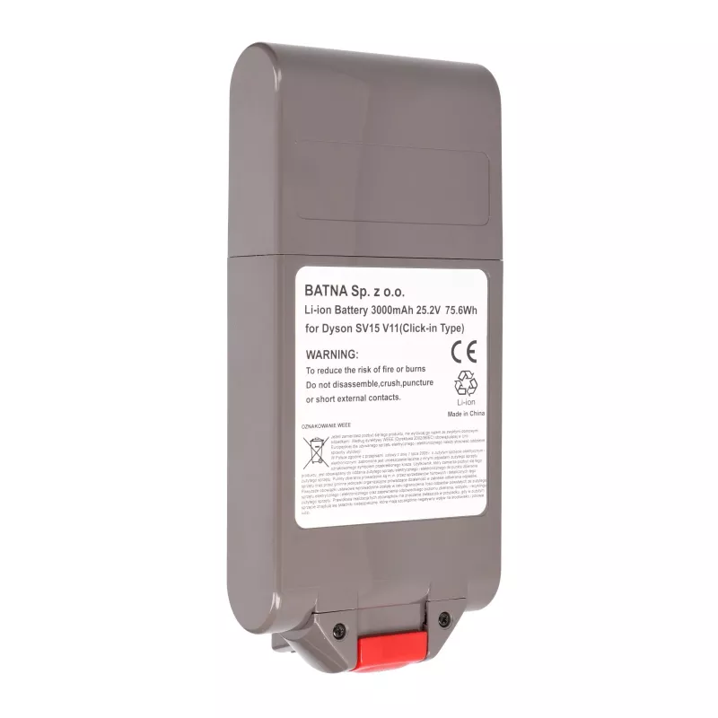 Batteria ricaricabile di ricambio per Dyson V11 25,2V 3000mAh di Extralink