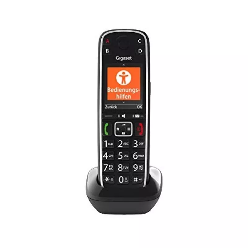 Telefono analogico/DECT Gigaset E720HX con identificazione del chiamante nero