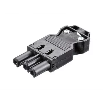 BACHMANN connettore maschio GST18-3, pronto per il montaggio, nero (375.505)