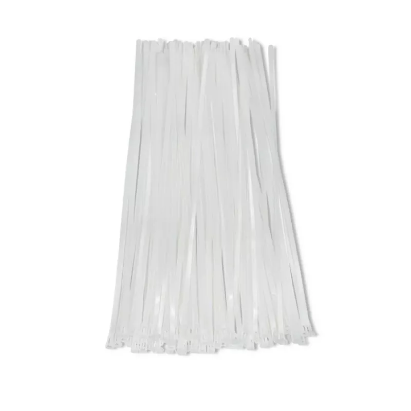 Set organizzatore di cavi QOLTEC 52236 — 100 pezzi, bianco