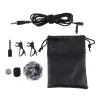 Microfono con clip PULUZ jack 3,5mm 6m