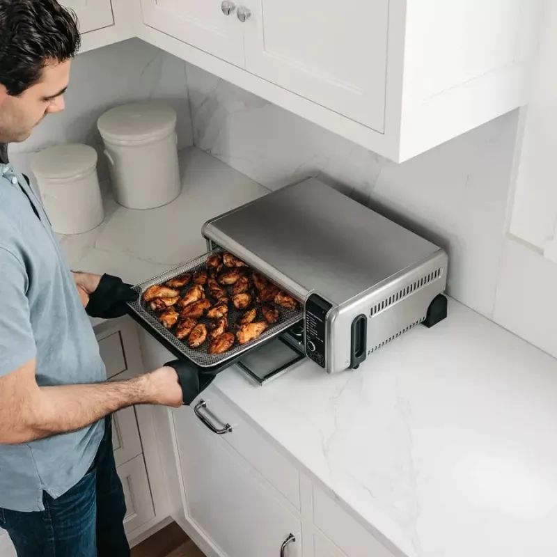 Ninja SP101 singolo 10 L autonomo 2400 W friggitrice ad aria nero, acciaio inox