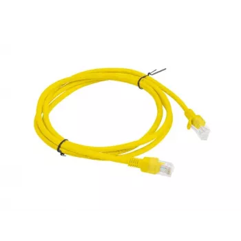 Cavo patch Cat.5E UTP 1,5 m giallo FLUKE PASSED LANBERG confezione da 10
