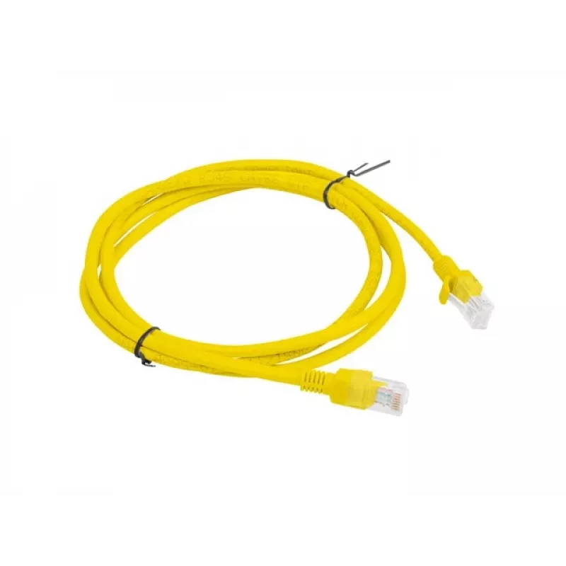 Cavo patch Cat.5E UTP 1,5 m giallo FLUKE PASSED LANBERG confezione da 10