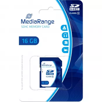 Scheda di memoria MediaRange 16GB SDHC Class 10 MR963