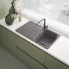 Rubinetto Lina L ugello estraibile HP grigio pietra