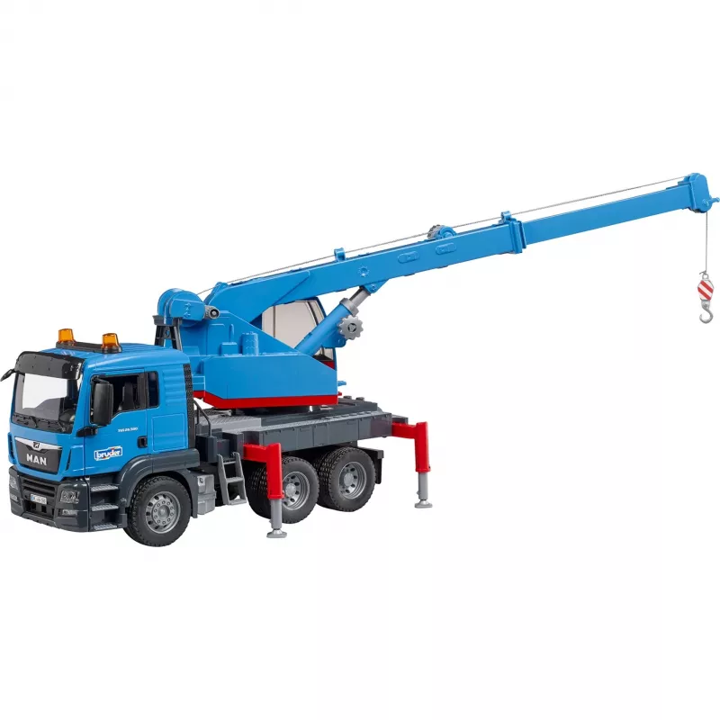 BRUDER MAN TGS autocarro con gru blu ABS 03771