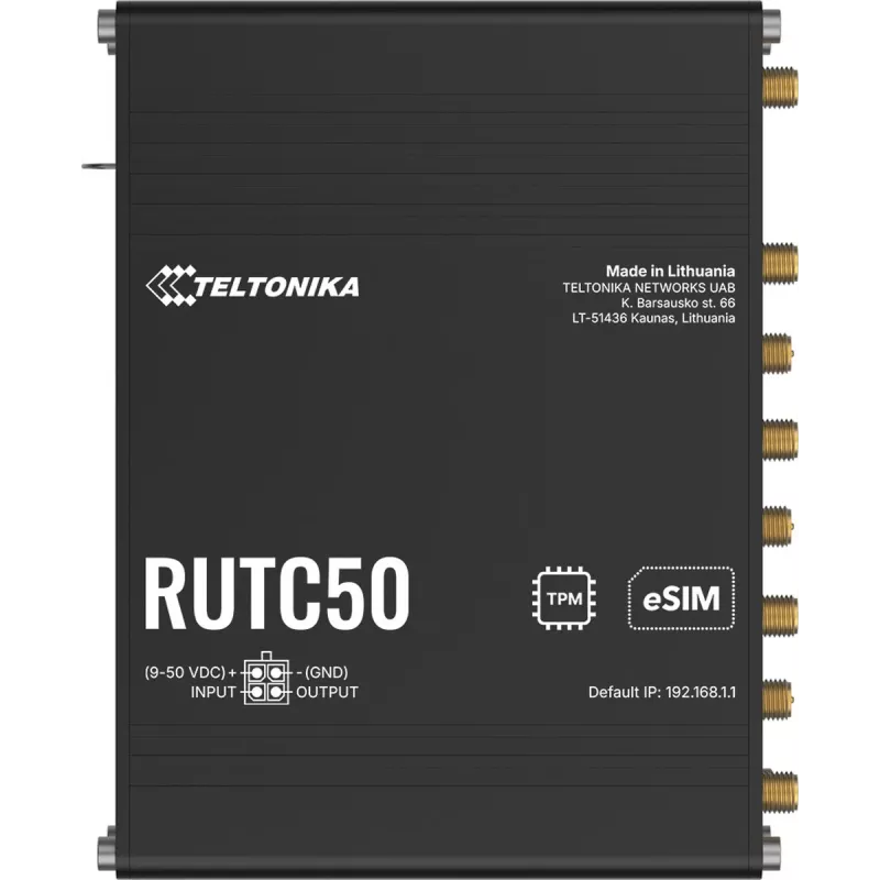 Router TELTONIKA NETWORKS RUTC50 V2 eSIM 5G/4G/LTE/3G WiFi 6