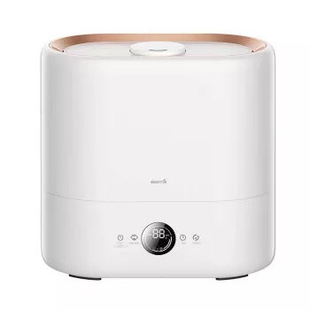 Umidificatore Deerma ST636W, serbatoio 4,5 L, 28 W, oro/bianco, 277×156×270 mm