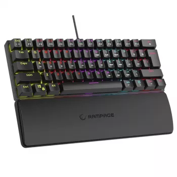 Tastiera meccanica RAMPAGE PLOWER K60 con switch blue e retroilluminazione RGB