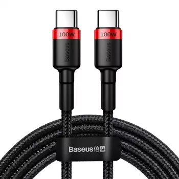 Baseus Cafule cavo USB-Type-C PD2.0 100W Flash-Charging (20V 5A) 2m rosso+nero